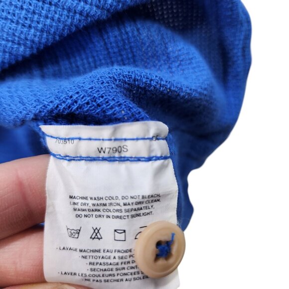 Vintage Patagonia Blue Mens Polo‎ Shirt M Short Sleeve Button-Up VTG - Picture 5 of 7